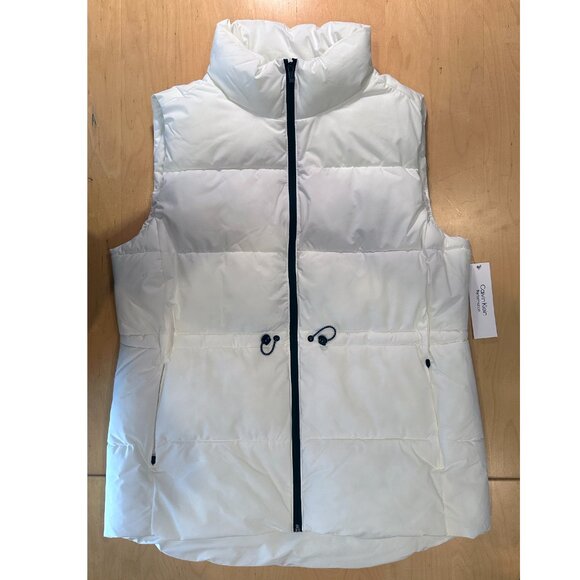 SOLD—Calvin Klein Performance White Quilted Puffer Vest Size Medium - Picture 5 of 12